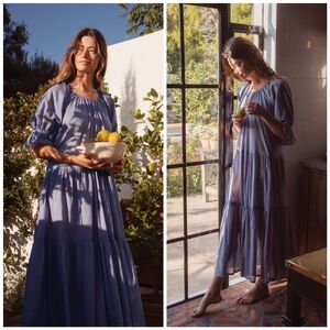 Daughters of India Sahana Gown Blue Lagoon XL